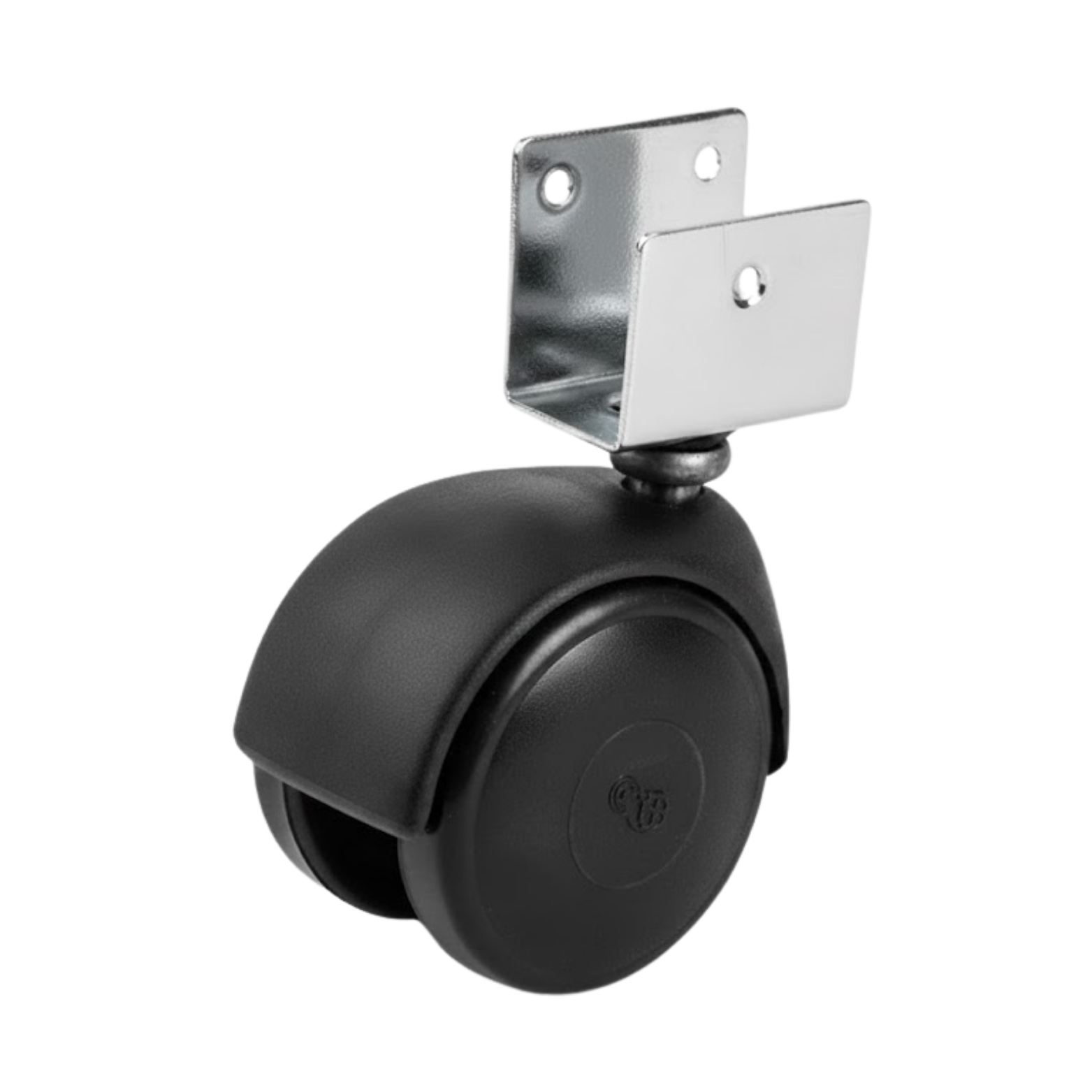 KORAL 50X26 SİYAH KISA U TABLALI PLASTİK TEKER 1407